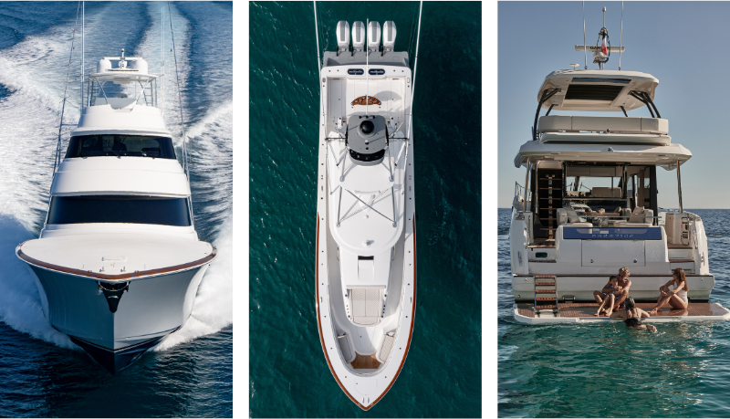 Front view of Yacht